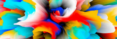 Magical world. Landscape of surreal clouds. Abstract fantasy background. 3d illustration.