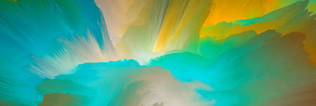 Magical world. Landscape of surreal clouds. Abstract fantasy background. 3d illustration.