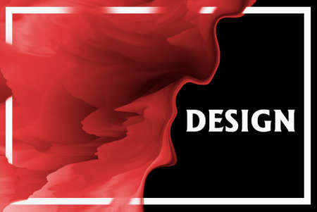 Abstract background with geometric frame. modern abstract art design. 3d illustration.