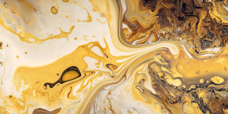 Acrylic Fluid Art. Abstract marble background. Generative AI.の素材
