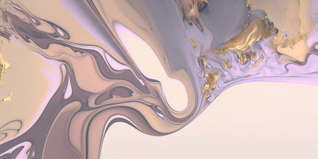 Abstract liquid ink painting background. Generative AI.の素材