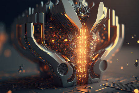 Big Data Analysis Automation and Data-as-a-Service Concept. Generative AI.の素材