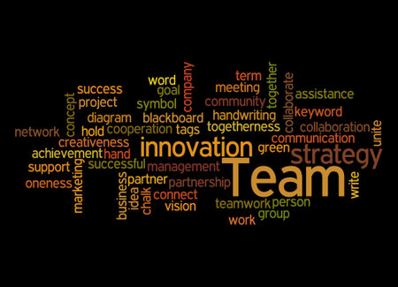 Word Cloud with TEAM concept.の写真素材