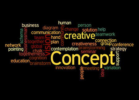 Word Cloud with CONCEPT concept.の写真素材