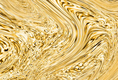 Precious metal flow image. Marble abstract background digital illustration. 3d illustration.