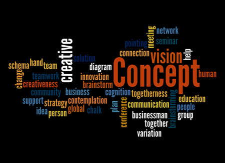 Word Cloud with CONCEPT concept.の写真素材