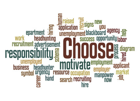 Word Cloud with CHOOSE concept.の写真素材