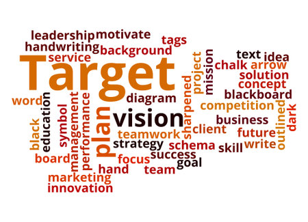 Word Cloud with TARGET concept.の写真素材