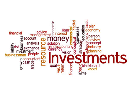 Word Cloud with INVESTMENTS concept.の写真素材