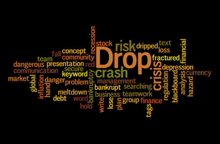 Word Cloud with DROP concept.の写真素材