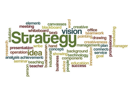 Word Cloud with STRATEGY concept.の写真素材