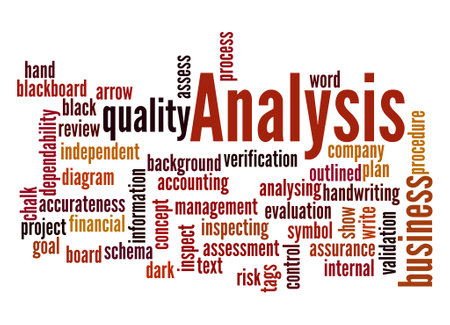 Word Cloud with ANALYSIS concept.の写真素材
