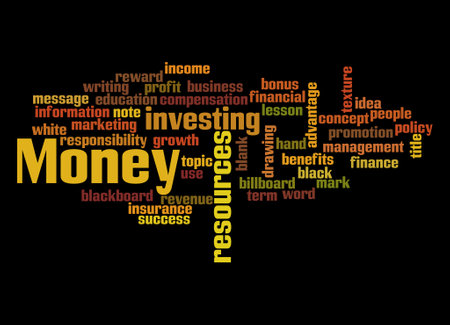 Word Cloud with MONEY concept.の写真素材