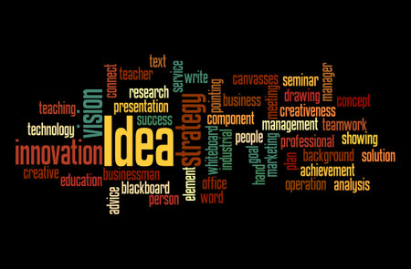 Word Cloud with IDEA concept.の写真素材