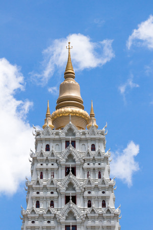 Thai temple and pagodaのeditorial素材