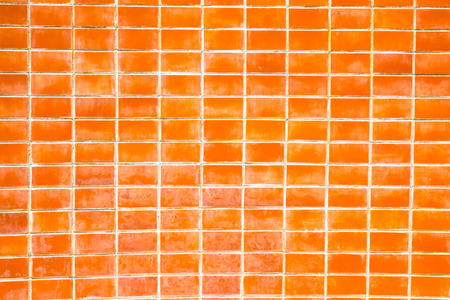 orange color wall brickの写真素材
