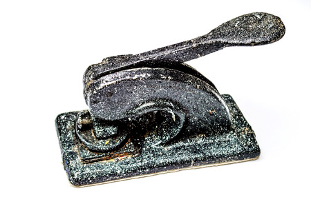 company Embossed seal in white backgroundの写真素材