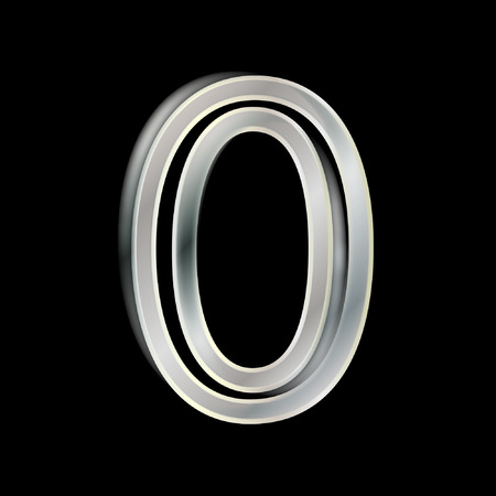 Number 0のイラスト素材