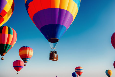Hot Air Balloon Festival, Albuquerque, New Mexico, United States of Americaの素材