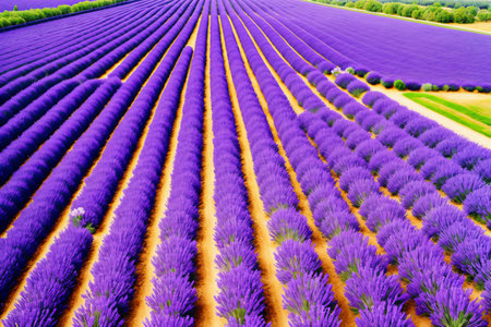 Lavender field in Valensole, Provence, Franceの素材