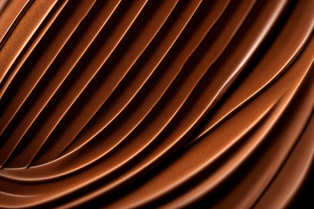 closeup of chocolate background with some smooth lines in it (shallow DOF)の素材