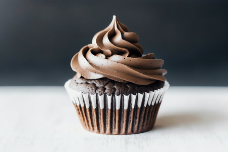 Decadent Chocolate Cupcake . AI Generated.の素材