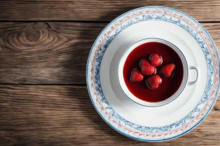 Sweet Spoonful of Strawberry Jam . AI Generated.の素材