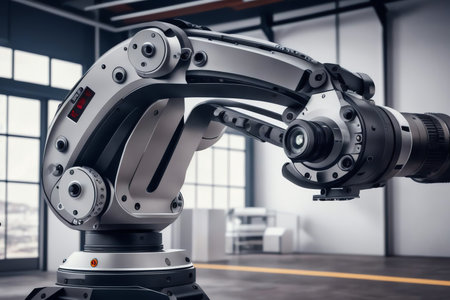 The Mechanical Hand . AI Generated.の素材