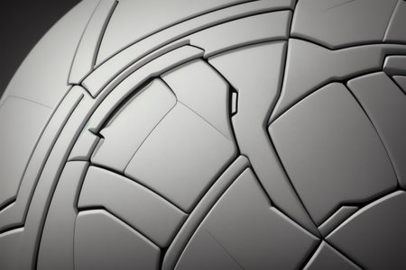 3D Soccer Ball A Detailed Isolated View. AI Generated.の素材