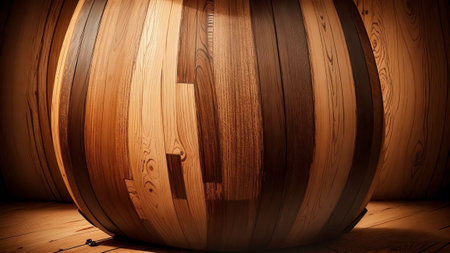 Whiskey Barrel Pop A Burst of Flavor and Color AI Generated.の素材