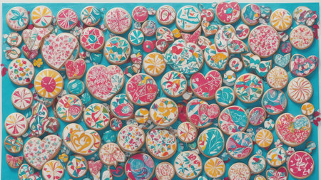 Joyful Connections A Friendship Collage for Friendship Day AI Generated.の素材