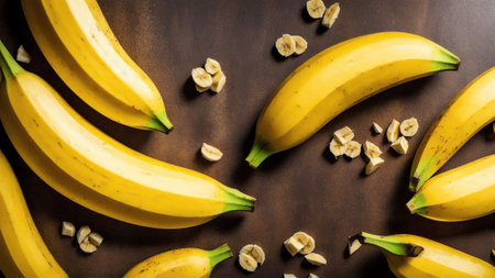 Unveiling Beauty National Banana Lovers Day through the Lens of a Banana Peel AI Generated.の素材