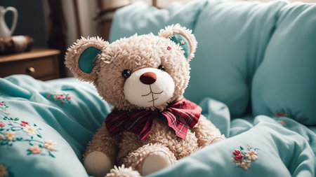 Whimsical Teddy Bear Delight in a National Just Because Day Wonderland AI Generated.の素材