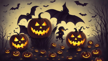 Echoes of Fear The Sinister Laugh AI Generated.の素材