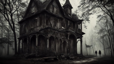 Nightmare Unleashed The Haunting Horror Story AI Generated.の素材