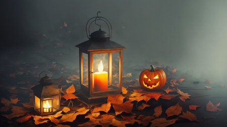 Enchanting Decay A Halloween Tribute AI Generated.の素材