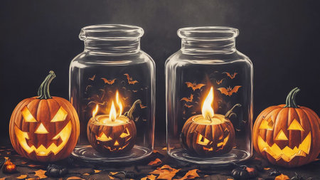 Potion of Destiny Tarot Magic on Halloween Night AI Generated.の素材