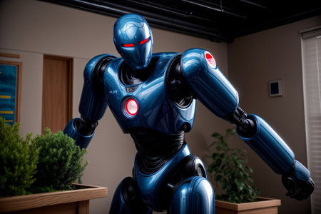 Intriguing Realistic Play Robot Captured by Alex Davis AI Generated.の素材