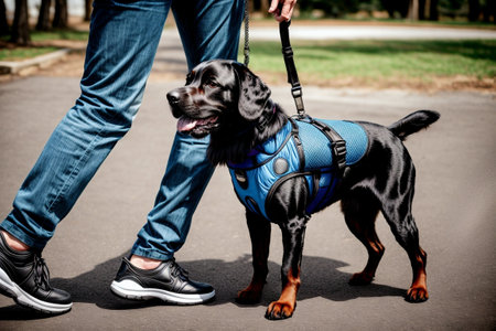 Enhance Your Dog s Safety with Realistic Dog Harnesses AI Generated.の素材