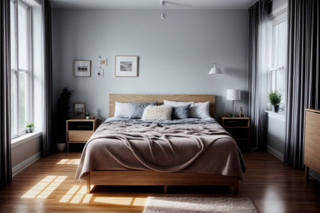 Organizing Your Space Realistic Wall Organizers for a Neat and Tidy Home AI Generated.の素材