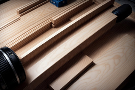 Realistic Top Down View of Level Tool AI Generated.の素材