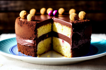 Delicious Goiaba Cake Truffle Temptation AI Generated.の素材