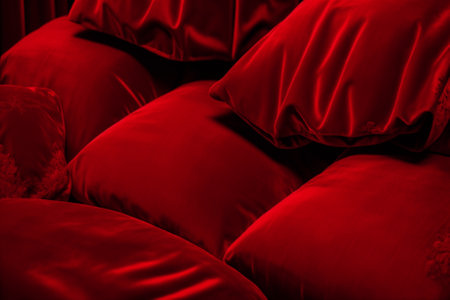 Luxurious Elegance Velvet Christmas Sacks for a Festive Touch AI Generated.の素材