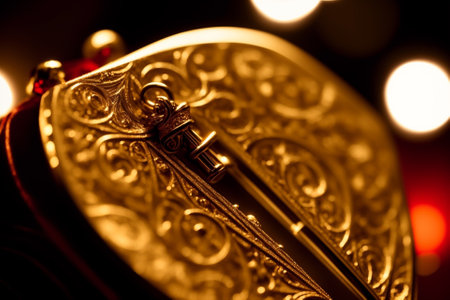 Santa s Magic Key Intricate Details and Engravings Up Close AI Generated.の素材