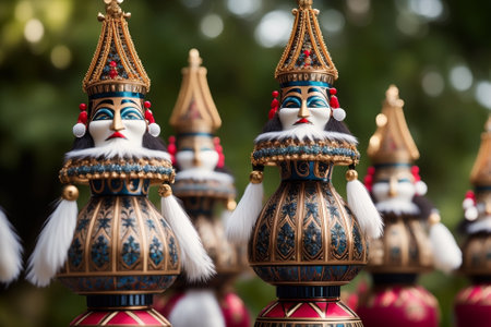 Intricate Craftsmanship Detailed Nutcrackers AI Generated.の素材