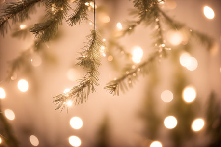 Heavenly Elegance Angel Hair Tree Decorations for a Magical Christmas AI Generated.の素材