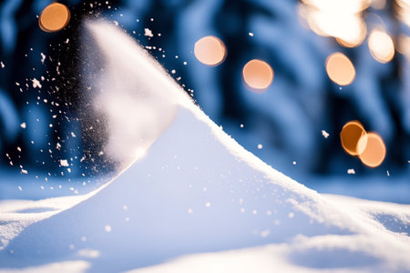 Experience the Enchantment of Santa s Magic Snow Powder Bring the Winter Wonderland to Your Home AI Generated.の素材