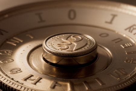 Macro Shot of a Penny in the Finance Market AI Generated.の素材