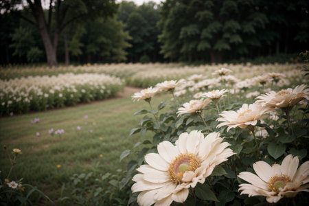 Embrace the Timeless Beauty of Vintage Flowers in Nature AI Generated.の素材