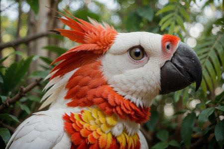 Feathers of Brilliance The Colorful Cockatoo AI Generated.の素材